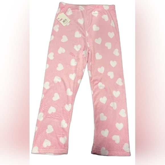 NWT Valentines Pink Plush Lounge Pants Comfy Soft Snuggly Pants Extra Large XL - Picture 3 of 15